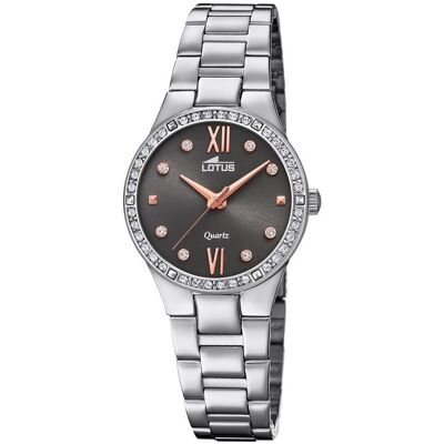 Lotus Armbanduhr, Womens Analogue Quartz Watch with Stainless Steel Bracelet 184602 siliver strappy, Silber, (Analoguhr, 29 mm) Lotus Armbanduhr, Womens Analogue Quartz Watch with Stainless Steel Bracelet 184602 siliver strappy, Silber, (Analoguhr, 29 mm)