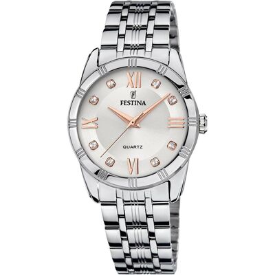 Festina, Armbanduhr, Mademoiselle, Silber, (Analoguhr, 32 mm) Festina, Armbanduhr, Mademoiselle, Silber, (Analoguhr, 32 mm)