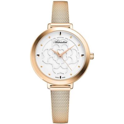 Adriatica, Armbanduhr, Zegarek Zegarek damski A3787.9143Q różowe złoto, Gold, Rosa, Silber, (Swiss Made, 36 mm) Adriatica, Armbanduhr, Zegarek Zegarek damski A3787.9143Q różowe złoto, Gold, Rosa, Silber, (Swiss Made, 36 mm)