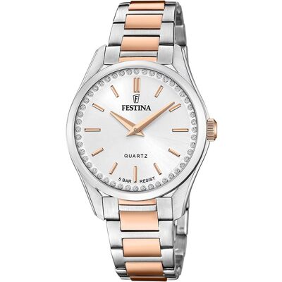 Festina, Armbanduhr, Mademoiselle, Silber, (Analoguhr, 36 mm) Festina, Armbanduhr, Mademoiselle, Silber, (Analoguhr, 36 mm)