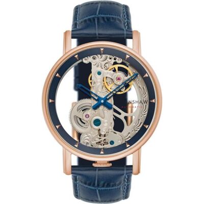 Thomas Earnshaw, Armbanduhr, ES-8225-06, Blau, (Skeleton-Uhr, 43 mm) Thomas Earnshaw, Armbanduhr, ES-8225-06, Blau, (Skeleton-Uhr, 43 mm)
