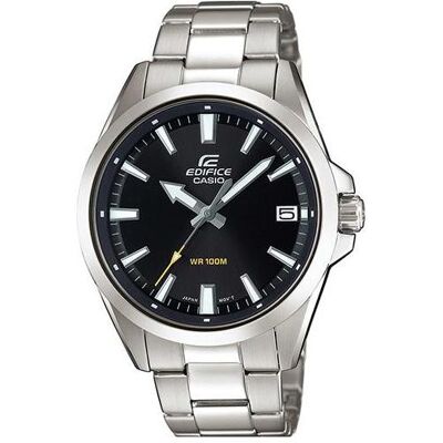 Edifice, Armbanduhr, Classic, Schwarz, Silber, (Analoguhr, 42 mm) Edifice, Armbanduhr, Classic, Schwarz, Silber, (Analoguhr, 42 mm)