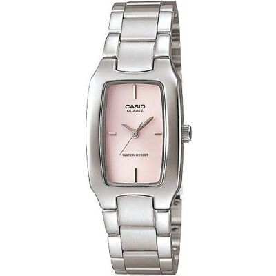 Casio Armbanduhr, Zegarek damski LTP-1165PA-4CEF srebrny, Silber, Pink, (35 mm) Casio Armbanduhr, Zegarek damski LTP-1165PA-4CEF srebrny, Silber, Pink, (35 mm)