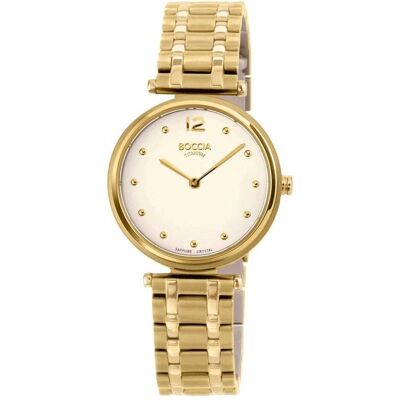 Boccia, Armbanduhr, 3349-04, Gold, (Analoguhr, 30 mm) Boccia, Armbanduhr, 3349-04, Gold, (Analoguhr, 30 mm)