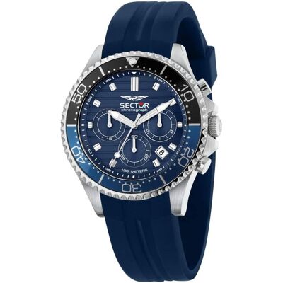Sector, Armbanduhr, Limited Edition Chronograph mit Quarzwerk und 10 ATM Wasserdichtigkeit, Blau, (Chronograph, 43 mm) Sector, Armbanduhr, Limited Edition Chronograph mit Quarzwerk und 10 ATM Wasserdichtigkeit, Blau, (Chronograph, 43 mm)