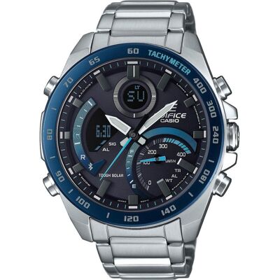 Edifice, Armbanduhr, Ecb-900db-1ber, Silber, (Analoguhr, Digitaluhr, 48 mm) Edifice, Armbanduhr, Ecb-900db-1ber, Silber, (Analoguhr, Digitaluhr, 48 mm)