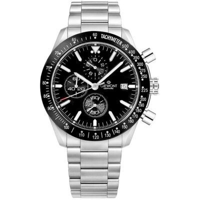 Giewont, Armbanduhr, Zegarek Zegarek Męski Chronograph Sapphire Srebrno Czarny GW8720-B2, Schwarz, Silber, (44 mm) Giewont, Armbanduhr, Zegarek Zegarek Męski Chronograph Sapphire Srebrno Czarny GW8720-B2, Schwarz, Silber, (44 mm)