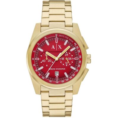 Giorgio Armani Exchange, Armbanduhr, Chronograph, Gold, (Analoguhr, Chronograph, 42 mm) Giorgio Armani Exchange, Armbanduhr, Chronograph, Gold, (Analoguhr, Chronograph, 42 mm)