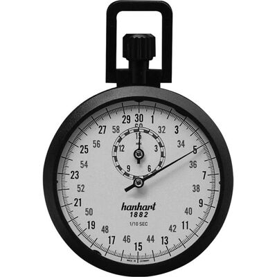 Hanhart, Uhrenbeweger, Präzisions Kronen Stoppuhr 1/10 -Sek. 15Min, Schwarz Hanhart, Uhrenbeweger, Präzisions Kronen Stoppuhr 1/10 -Sek. 15Min, Schwarz