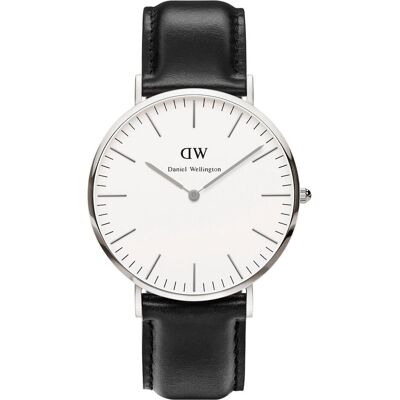 Daniel Wellington, Armbanduhr, Sheffield, Silber, (Analoguhr, 40 mm) Daniel Wellington, Armbanduhr, Sheffield, Silber, (Analoguhr, 40 mm)