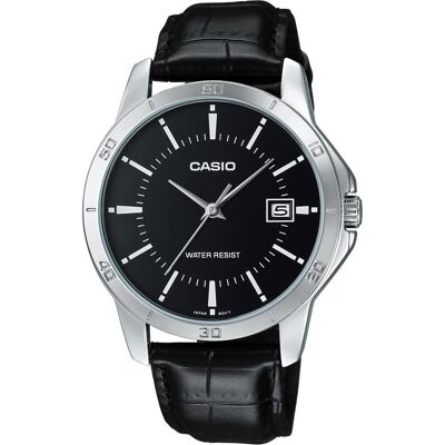 Casio Armbanduhr, MTP-V004L-1A, Schwarz, Silber, (30 mm) Casio Armbanduhr, MTP-V004L-1A, Schwarz, Silber, (30 mm)
