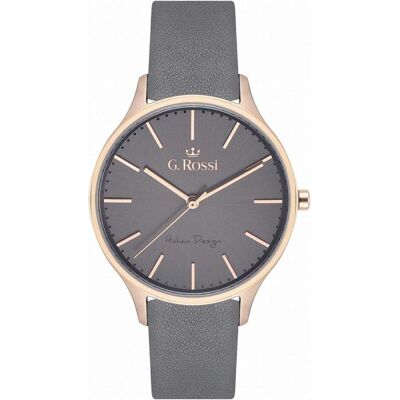 Rossi, Armbanduhr, G. - 10317A8-1B3 (zg811f) + KASTEN, Gold, Grau, (36 mm) Rossi, Armbanduhr, G. - 10317A8-1B3 (zg811f) + KASTEN, Gold, Grau, (36 mm)