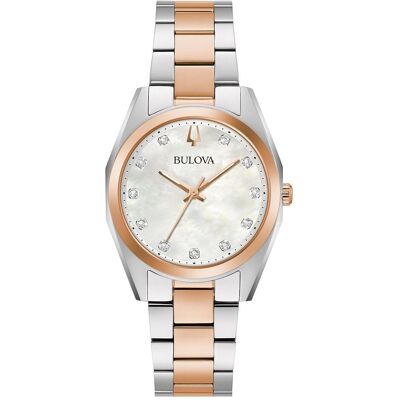 Bulova, Armbanduhr, 98P207 Surveyor Diamant 31mm 3ATM, Silber, (Analoguhr, Uhr mit Schmuckstein, 31 mm) Bulova, Armbanduhr, 98P207 Surveyor Diamant 31mm 3ATM, Silber, (Analoguhr, Uhr mit Schmuckstein, 31 mm)