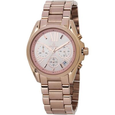 Burgmeister, Armbanduhr, ladies analog quartz watch with stainless steel coated bracelet BM337368 Burgmeister, Armbanduhr, ladies analog quartz watch with stainless steel coated bracelet BM337368