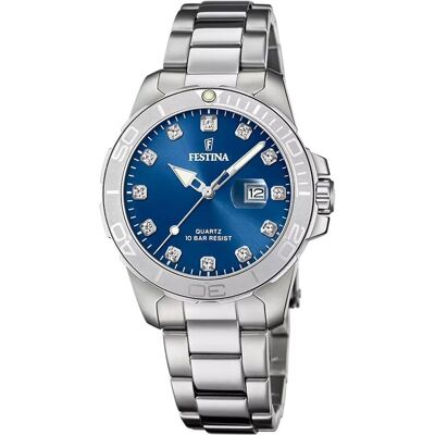 Festina, Armbanduhr, F20503/6 Boyfriend Collection, Silber, (Analoguhr, 34 mm) Festina, Armbanduhr, F20503/6 Boyfriend Collection, Silber, (Analoguhr, 34 mm)