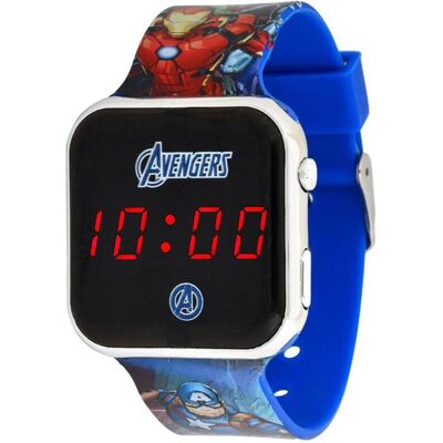 Accutime, Armbanduhr, LED-Kinderuhr Avengers (blau), Digitaluhr mit LED-Anzeige für Uhrzeit und Datum, Weiches..., Blau, (Digitaluhr, 38 mm) Accutime, Armbanduhr, LED-Kinderuhr Avengers (blau), Digitaluhr mit LED-Anzeige für Uhrzeit und Datum, Weiches..., Blau, (Digitaluhr, 38 mm)