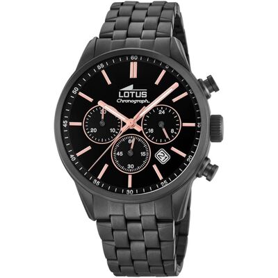 Lotus Armbanduhr, Chronograph, Schwarz, (Analoguhr, Chronograph, 42 mm) Lotus Armbanduhr, Chronograph, Schwarz, (Analoguhr, Chronograph, 42 mm)