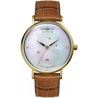 Zeppelin, Armbanduhr, 7131-5 Luna, Gold, (Analoguhr) Zeppelin, Armbanduhr, 7131-5 Luna, Gold, (Analoguhr)