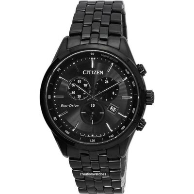 Citizen Armbanduhr, Chronographe Eco-Drive Croso Tout Noir, Schwarz, (Chronograph, 48.50 mm) Citizen Armbanduhr, Chronographe Eco-Drive Croso Tout Noir, Schwarz, (Chronograph, 48.50 mm)