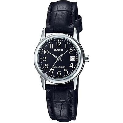 Casio Armbanduhr, Collection - LTP-V002L-1B, Schwarz, Silber, (25 mm) Casio Armbanduhr, Collection - LTP-V002L-1B, Schwarz, Silber, (25 mm)