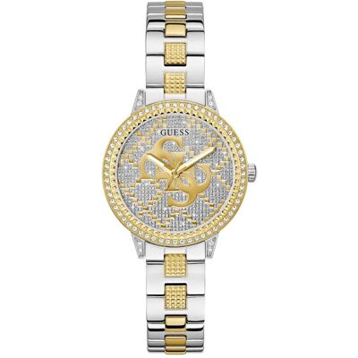 Guess Armbanduhr, G Lace, Gold, Silber, (Analoguhr, 34 mm) Guess Armbanduhr, G Lace, Gold, Silber, (Analoguhr, 34 mm)