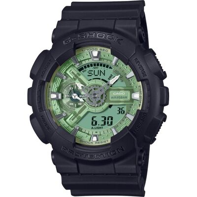 G-Shock, Armbanduhr, GA-110CD-1A3ER, Schwarz, Grün, (Chronograph, 55 mm) G-Shock, Armbanduhr, GA-110CD-1A3ER, Schwarz, Grün, (Chronograph, 55 mm)