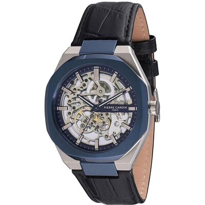 Pierre Cardin, Armbanduhr, Elysee Automatik CF.1002.LB.3 Herrenuhr, Schwarz, Grau, (Chronograph, 42 mm) Pierre Cardin, Armbanduhr, Elysee Automatik CF.1002.LB.3 Herrenuhr, Schwarz, Grau, (Chronograph, 42 mm)