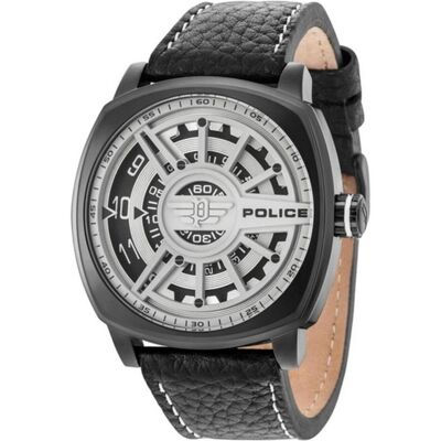 Police, Armbanduhr, Herrenuhr PL15239JSB.01 (Ø 49 mm), Schwarz, Weiss, (Analoguhr, 49 mm) Police, Armbanduhr, Herrenuhr PL15239JSB.01 (Ø 49 mm), Schwarz, Weiss, (Analoguhr, 49 mm)