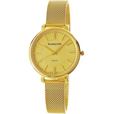 Rubicon, Armbanduhr, Watch women's watch RNBE51-2, Gold, (Analoguhr) Rubicon, Armbanduhr, Watch women's watch RNBE51-2, Gold, (Analoguhr)