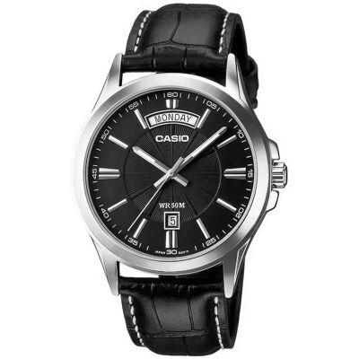 Casio Armbanduhr, MTP-1381L-1A, Schwarz, (Analoguhr, 46.60 mm) Casio Armbanduhr, MTP-1381L-1A, Schwarz, (Analoguhr, 46.60 mm)
