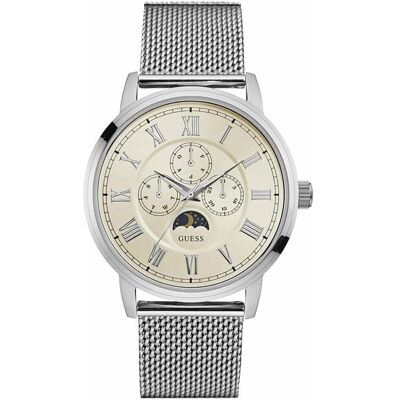 Guess Armbanduhr, Damenuhr W0871G4 (Ø 43 mm), Weiss, Silber, (43 mm) Guess Armbanduhr, Damenuhr W0871G4 (Ø 43 mm), Weiss, Silber, (43 mm)
