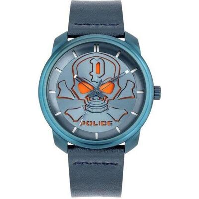 Police, Armbanduhr, Bleder, Blau, (Analoguhr, 44 mm) Police, Armbanduhr, Bleder, Blau, (Analoguhr, 44 mm)