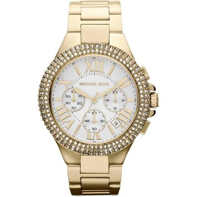 Michael Kors, Armbanduhr, Cronografo Camille Oro Chiaro, Gold, (Chronograph) Michael Kors, Armbanduhr, Cronografo Camille Oro Chiaro, Gold, (Chronograph)