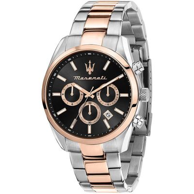 Maserati, Armbanduhr, Attrazione, Mehrfarbig, Rosa, Silber, (Analoguhr, Chronograph, 43 mm) Maserati, Armbanduhr, Attrazione, Mehrfarbig, Rosa, Silber, (Analoguhr, Chronograph, 43 mm)