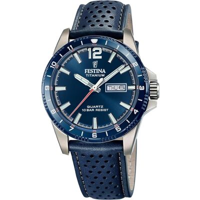 Festina, Armbanduhr, F20699/2, Silber, Blau, (Chronograph, 43 mm) Festina, Armbanduhr, F20699/2, Silber, Blau, (Chronograph, 43 mm)