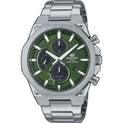 Casio Armbanduhr, EFS-S570D-3AUEF, Silber, Grün, (Analoguhr, Chronograph, 44 mm) Casio Armbanduhr, EFS-S570D-3AUEF, Silber, Grün, (Analoguhr, Chronograph, 44 mm)