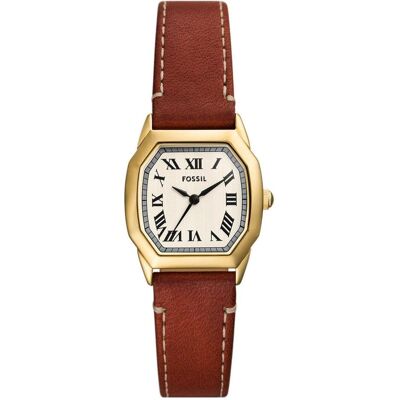 Fossil, Armbanduhr, Harlow, Braun, Gold, Transparent, (Analoguhr, 27 mm) Fossil, Armbanduhr, Harlow, Braun, Gold, Transparent, (Analoguhr, 27 mm)