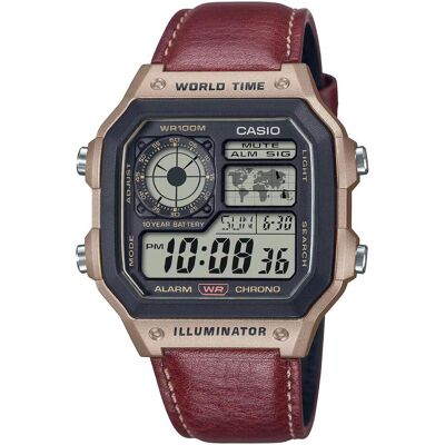 Casio Armbanduhr, Collection - AE-1200WHL-5A, Braun, Gold, Schwarz, (Digitaluhr) Casio Armbanduhr, Collection - AE-1200WHL-5A, Braun, Gold, Schwarz, (Digitaluhr)