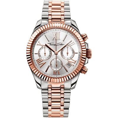 Thomas Sabo, Armbanduhr, Damenuhr Divine, Silber, (Analoguhr, Chronograph, 38 mm) Thomas Sabo, Armbanduhr, Damenuhr Divine, Silber, (Analoguhr, Chronograph, 38 mm)