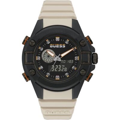 Guess Armbanduhr, Mens Sport G Force GW0269G1 (M), Beige, Schwarz, (47 mm) Guess Armbanduhr, Mens Sport G Force GW0269G1 (M), Beige, Schwarz, (47 mm)