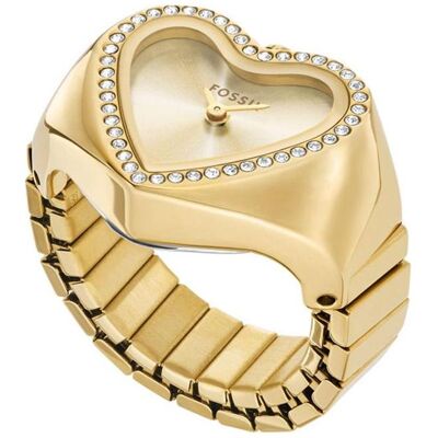 Fossil, Armbanduhr, Damenuhr WATCH RING, Gold, (18 mm) Fossil, Armbanduhr, Damenuhr WATCH RING, Gold, (18 mm)