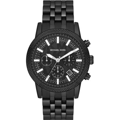 Michael Kors, Armbanduhr, Hutton, Schwarz, (Chronograph, 43 mm) Michael Kors, Armbanduhr, Hutton, Schwarz, (Chronograph, 43 mm)