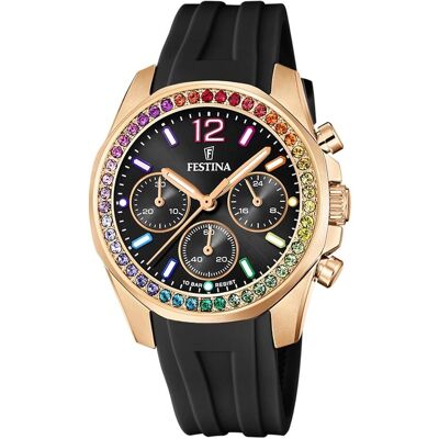 Festina, Armbanduhr, Boyfriend, Rosa, (Chronograph, 38 mm) Festina, Armbanduhr, Boyfriend, Rosa, (Chronograph, 38 mm)