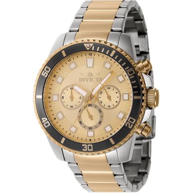 Invicta, Armbanduhr, Pro Diver - 46061, Silber, Gold, (Chronograph, 45 mm) Invicta, Armbanduhr, Pro Diver - 46061, Silber, Gold, (Chronograph, 45 mm)