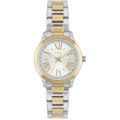 Breil, Armbanduhr, Abby mit zweifarbigem Armband, wasserdicht bis 50 Meter, Mehrfarbig, Gold, Silber, (Analoguhr, 32 mm) Breil, Armbanduhr, Abby mit zweifarbigem Armband, wasserdicht bis 50 Meter, Mehrfarbig, Gold, Silber, (Analoguhr, 32 mm)