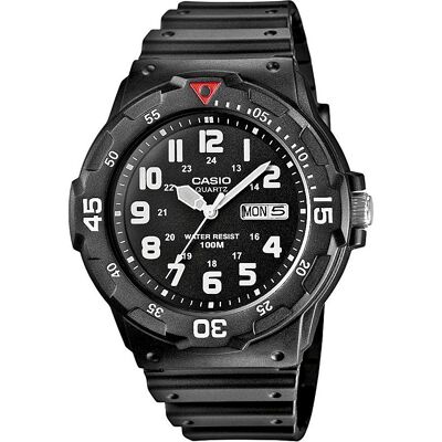 Casio Armbanduhr, Mrw-200h-1bvef, Schwarz, (Analoguhr, 44.60 mm) Casio Armbanduhr, Mrw-200h-1bvef, Schwarz, (Analoguhr, 44.60 mm)