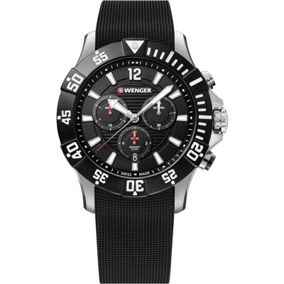 Wenger, Armbanduhr, Seaforce Chrono, Silber, (Analoguhr, 43 mm) Wenger, Armbanduhr, Seaforce Chrono, Silber, (Analoguhr, 43 mm)