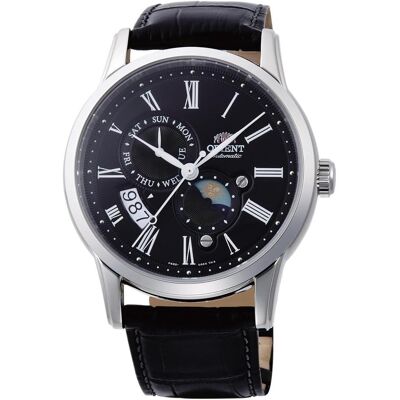 Orient, Armbanduhr, Sun & Moon, Silber, Schwarz, (42 mm) Orient, Armbanduhr, Sun & Moon, Silber, Schwarz, (42 mm)