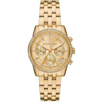 Michael Kors, Armbanduhr, Chronograph Bryant, Gold, (Analoguhr, Chronograph, 35 mm) Michael Kors, Armbanduhr, Chronograph Bryant, Gold, (Analoguhr, Chronograph, 35 mm)