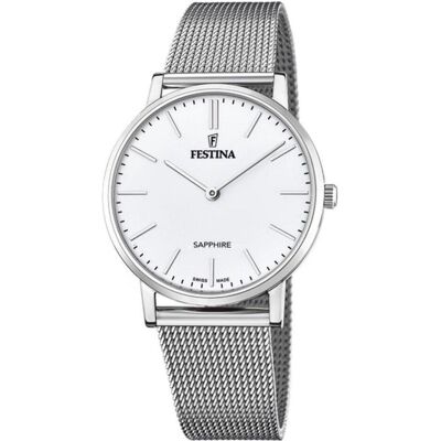 Festina, Armbanduhr, Swiss Made, Silber, (Analoguhr, 39 mm) Festina, Armbanduhr, Swiss Made, Silber, (Analoguhr, 39 mm)